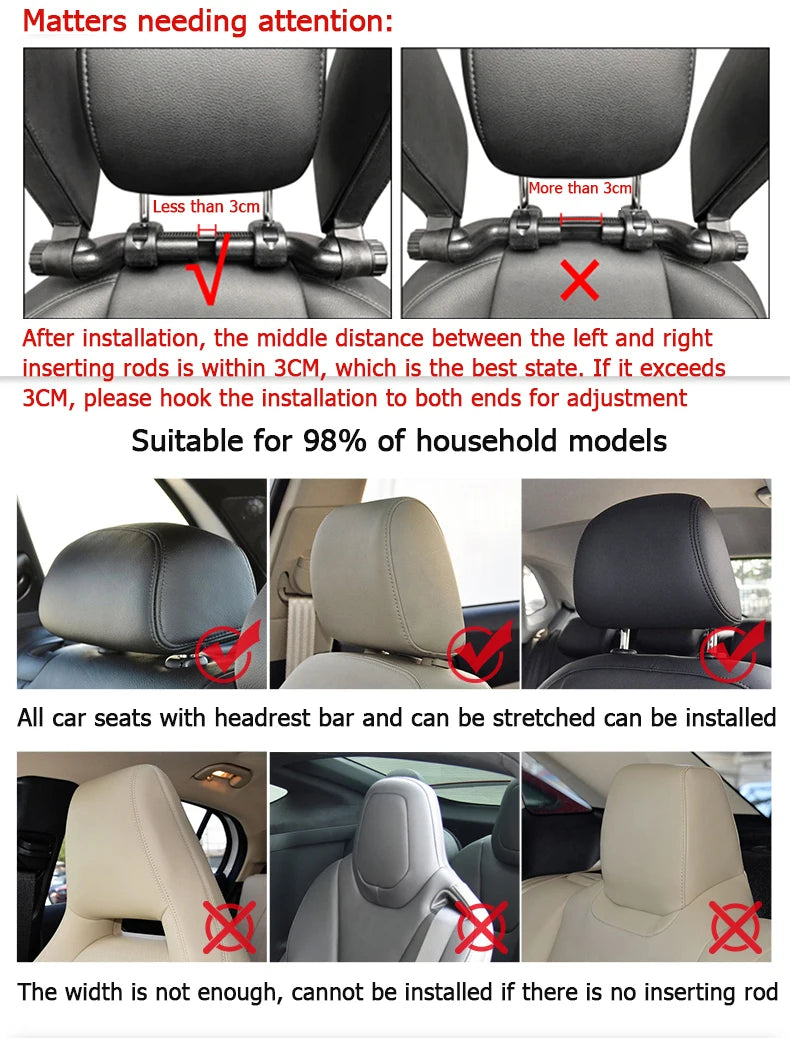 Verstelbare Auto Hoofdsteun