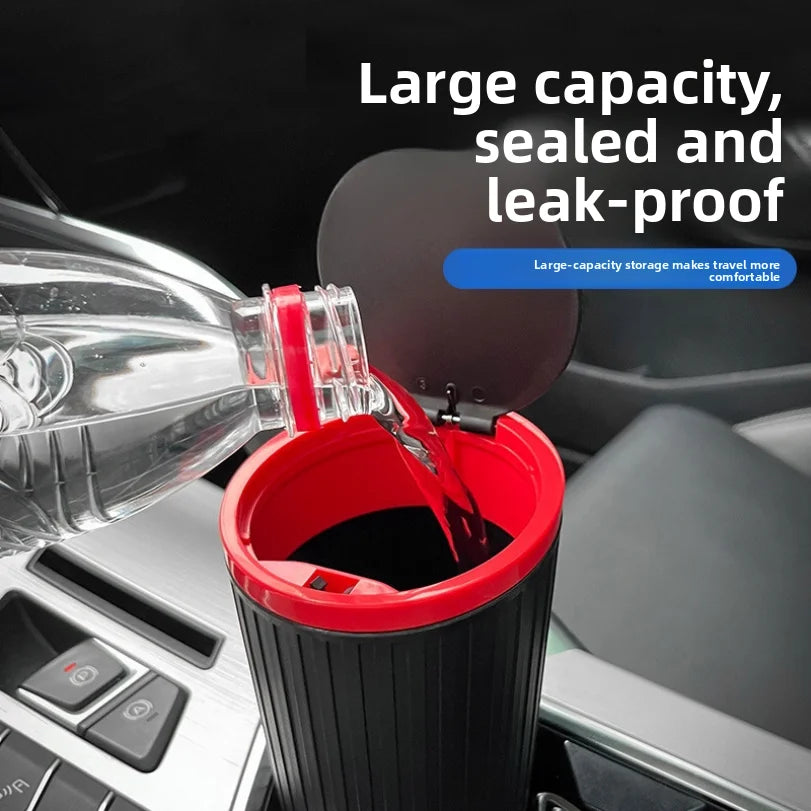 Auto Prullenbak met Deksel – Compacte Afvalbak voor Interieur