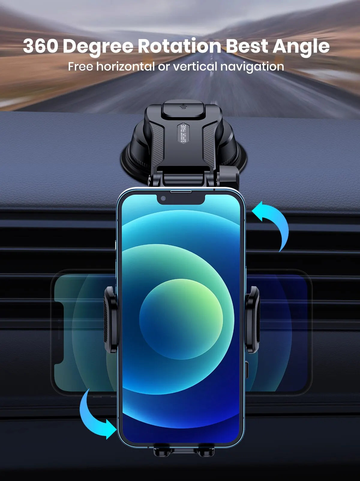 Telefoonhouder Auto – Gravity Houder voor Dashboard, Voorruit en Ventilatierooster