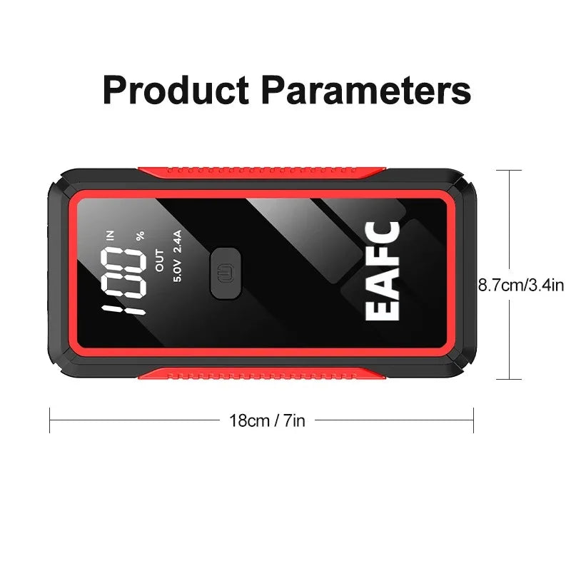 Draagbare Jumpstarter – Accu Startbooster & Powerbank