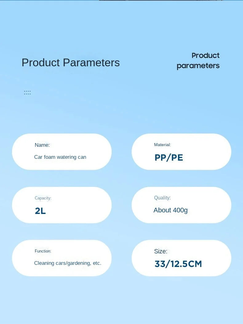 Foam Sprayer – Handmatige Snow Foam Spuitfles