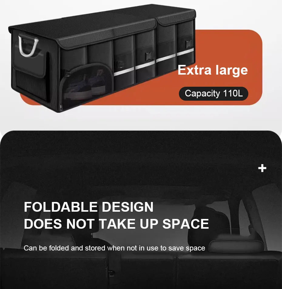 Opvouwbare Kofferbak Organizer – Waterdicht 110L Tas