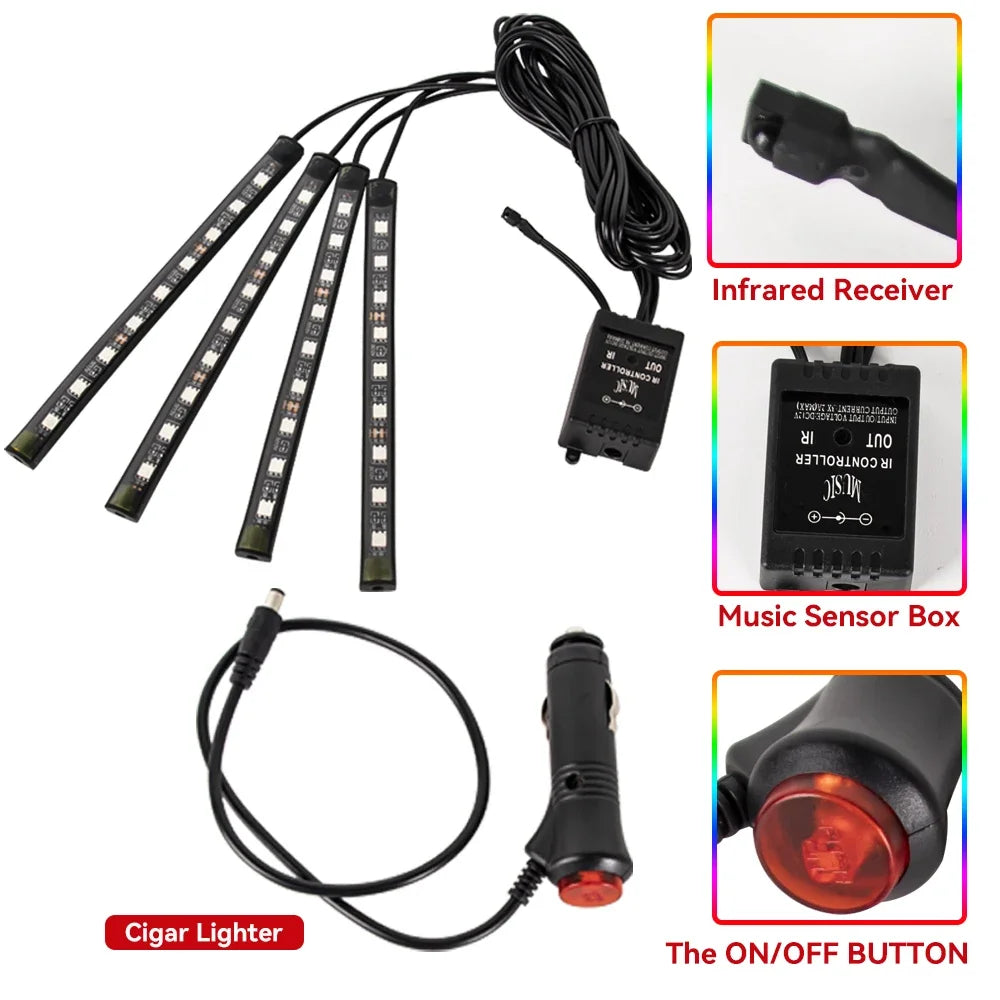 LED Interieurverlichting – RGB Voetverlichting met App-bediening