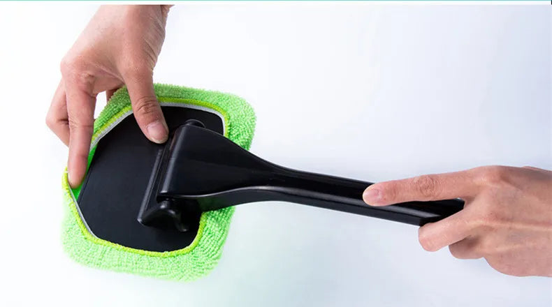 Raamreinigingsborstel – Handige Auto Ruitenreiniger met Microvezelkop