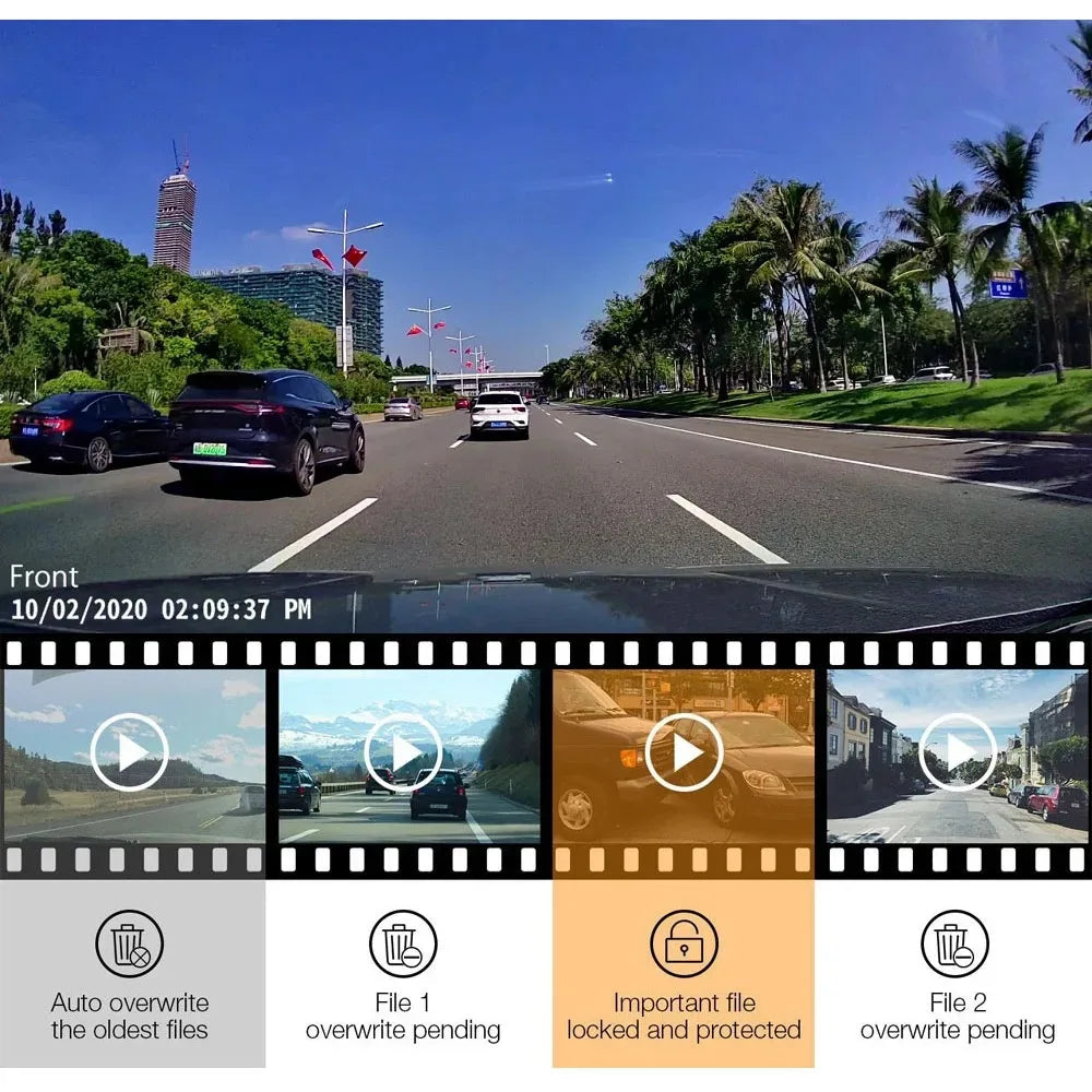 4K WiFi Dashcam – Parkeer- en Opnamecamera