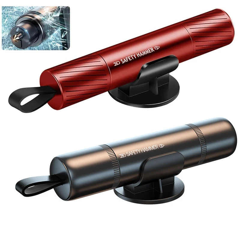 Auto Veiligheidshamer – 2-in-1 Noodgereedschap