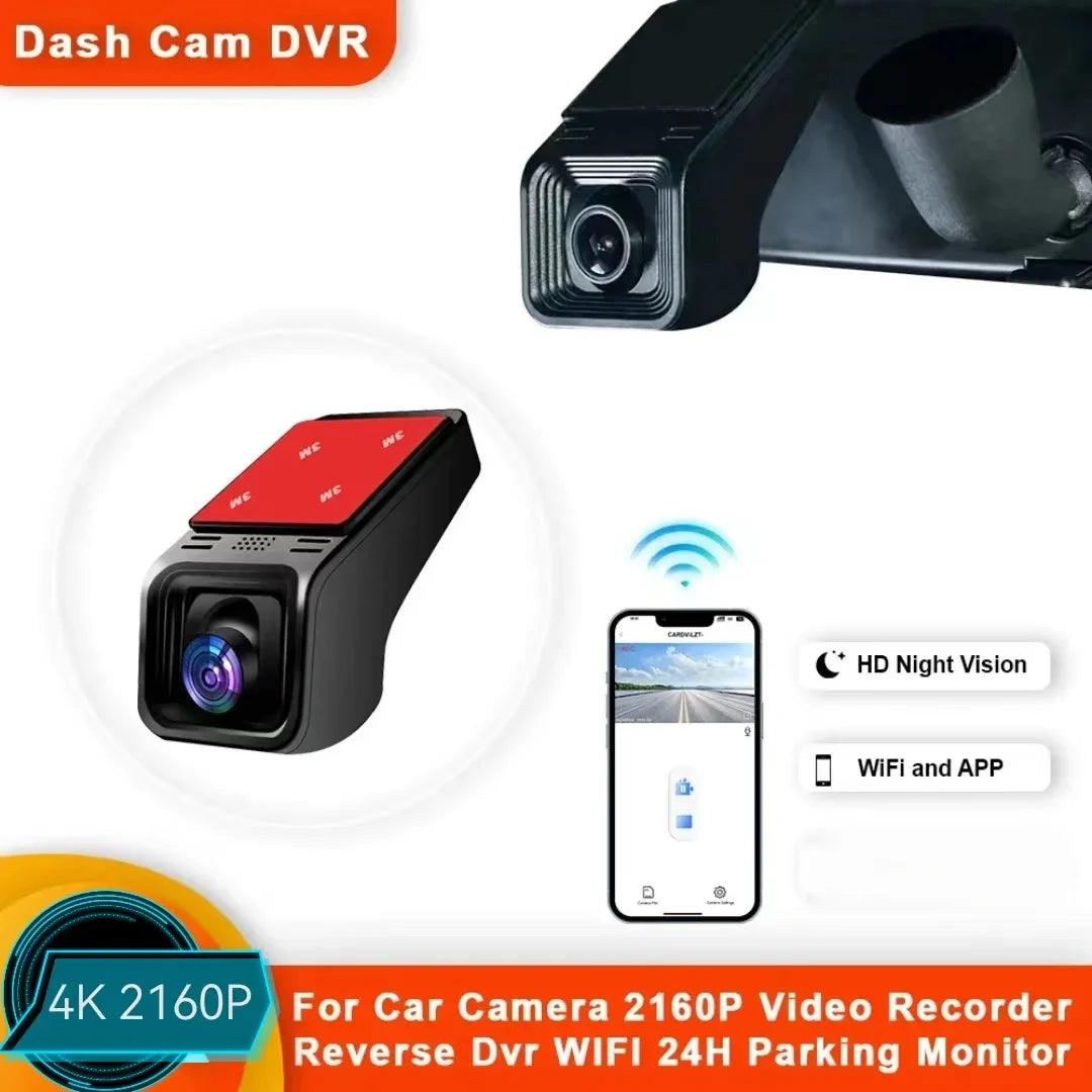 4K WiFi Dashcam – Parkeer- en Opnamecamera