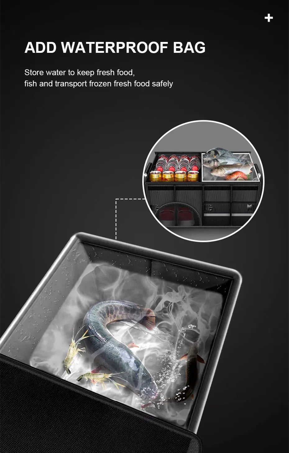 Opvouwbare Kofferbak Organizer – Waterdicht 110L Tas