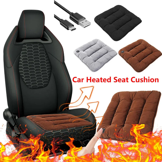 Verwarmd Stoelkussen – Zitkussen met 3 Warmtestanden