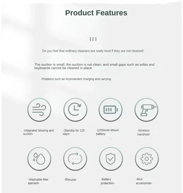 Auto Stofzuiger – Draadloos en Krachtig