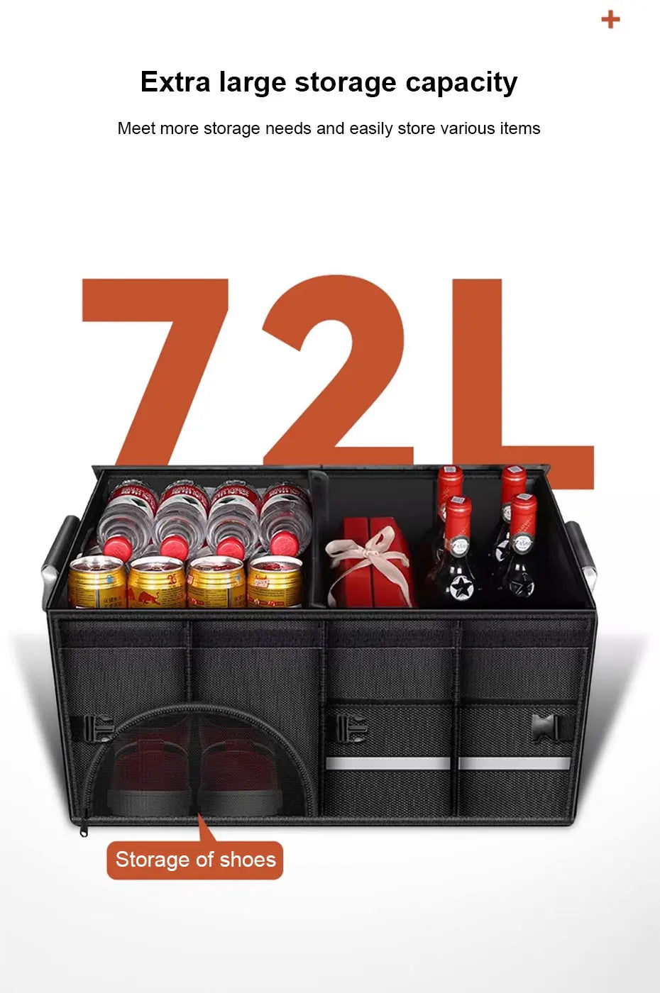 Opvouwbare Kofferbak Organizer – Waterdicht 110L Tas