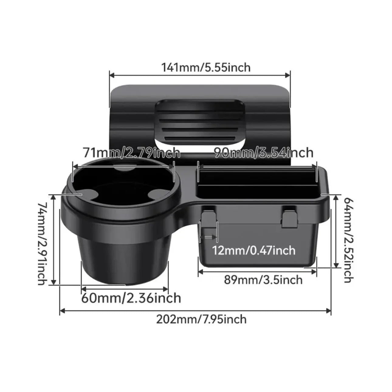 Beker- en Telefoonhouder – Deur Organizer met Haken en Oplaadpoort