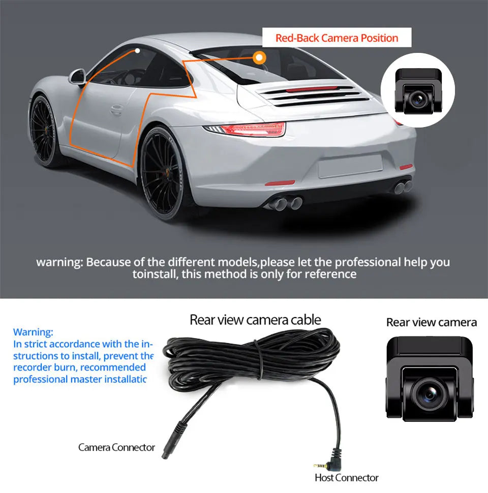 4K Dag- en Nachtzicht Premium Dashcam met GPS