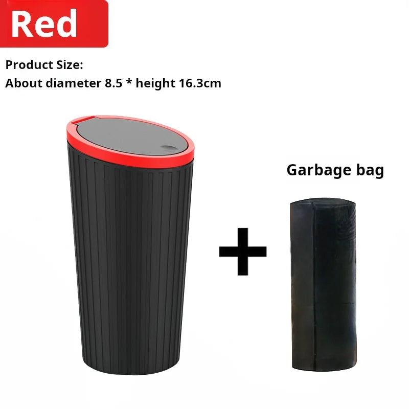 Auto Prullenbak met Deksel – Compacte Afvalbak voor Interieur