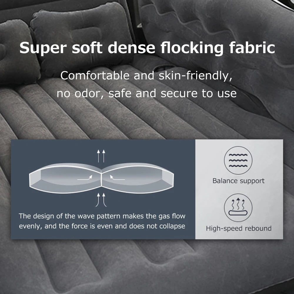 Opblaasbaar Auto Bed – Comfortabel Reis- en Campingmatras voor SUV en Outdoor