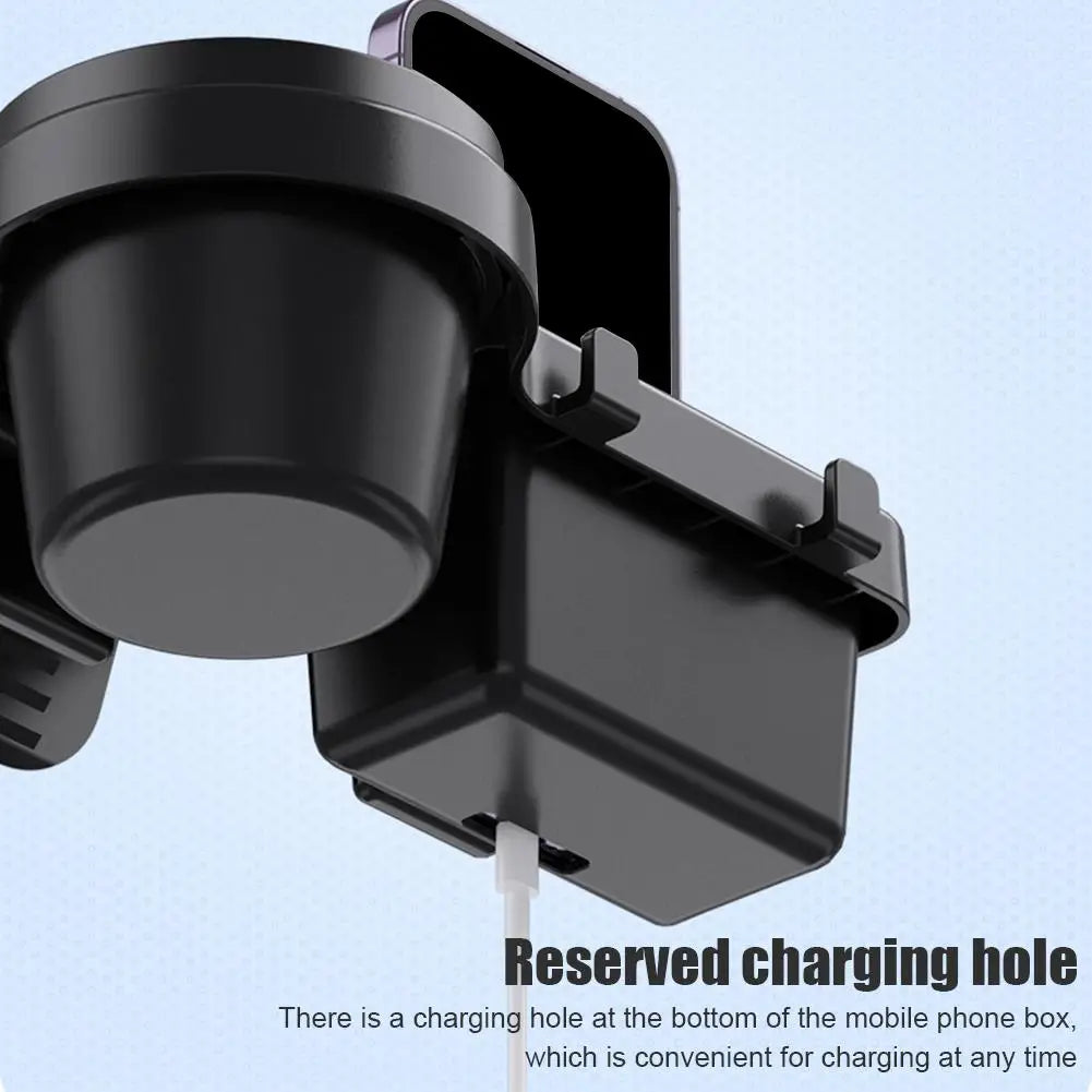 Beker- en Telefoonhouder – Deur Organizer met Haken en Oplaadpoort